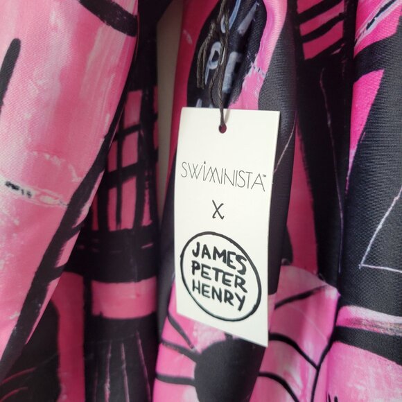 Swiminista X James Peter Henry Rashguard Men's Good Vibes Surf/Swim Shirt NWT - Picture 5 of 5